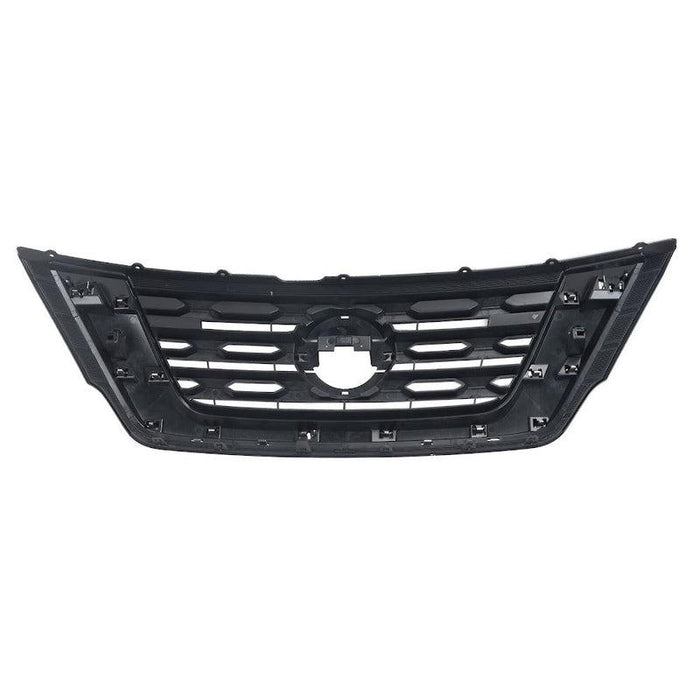 2019-2020 Nissan Pathfinder Grille Painted Silver Black Without Surround View - NI1200296-Partify-Painted-Replacement-Body-Parts