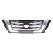 2019-2020 Nissan Pathfinder Grille Painted Silver Black Without Surround View - NI1200296-Partify-Painted-Replacement-Body-Parts