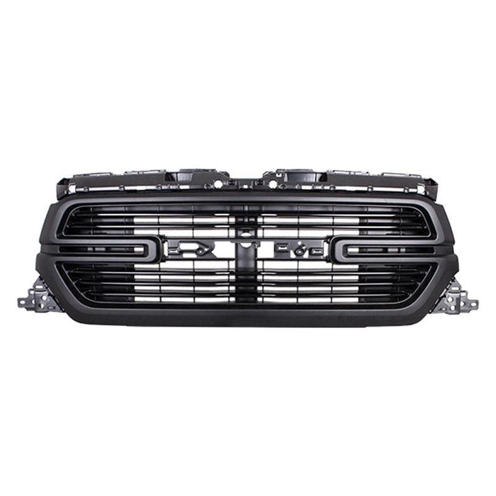 2019-2022 RAM Pickup RAM 1500 Grille Matte Dark Gray With Surround View Camera - CH1200417-Partify-Painted-Replacement-Body-Parts
