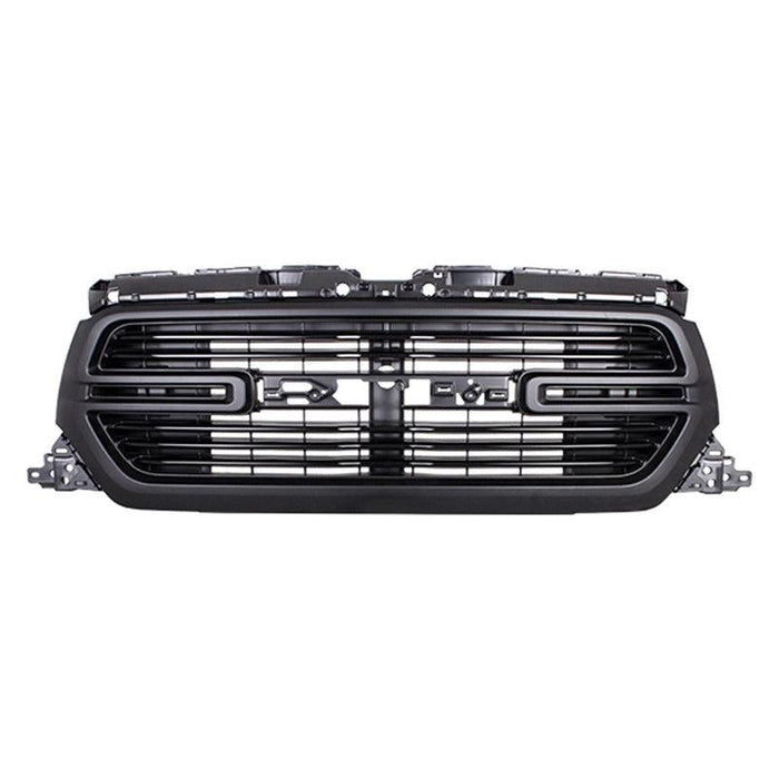 2019-2022 RAM Pickup RAM 1500 Grille Matte Dark Gray Without Surround View Camera - CH1200427-Partify-Painted-Replacement-Body-Parts