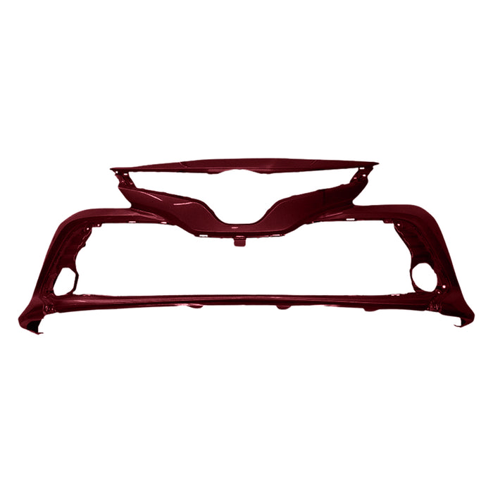 Toyota Camry L/LE/XLE/Hybrid Front Bumper Without Sensor Holes & Without Bird's Eye View - TO1000438
