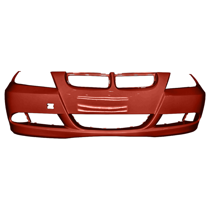 BMW 3-Series Sedan Front Bumper Without Sensor Holes & Without Headlight Washer Holes - BM1000180
