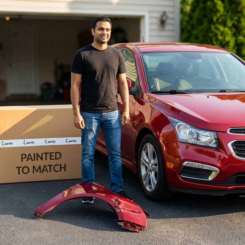 2016-2019 Chevrolet Cruze Passenger Side Fender - GM1241396 — Partify