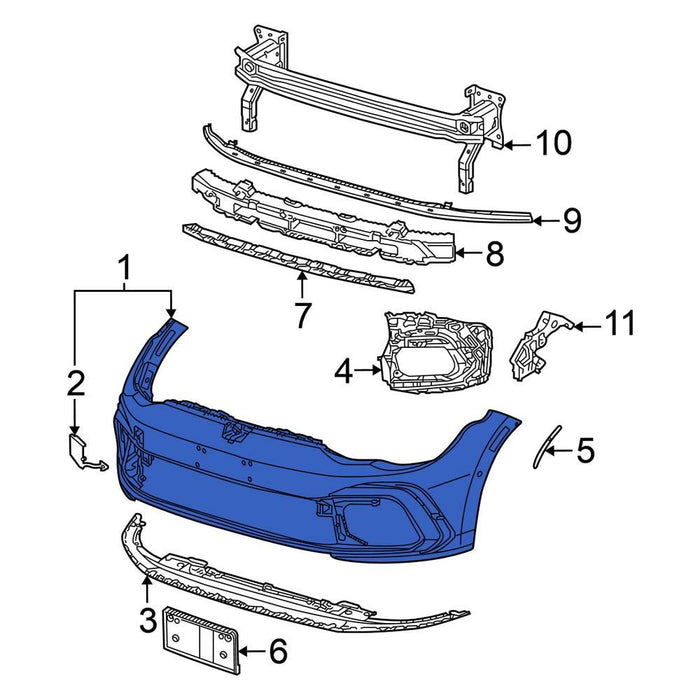 Volkswagen GTI Front Bumper - VW1000252