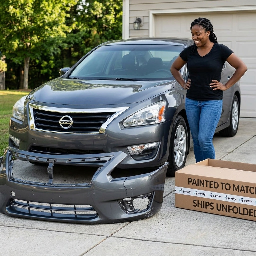 2013-2015 Nissan Altima Sedan Front Bumper - NI1000285 — Partify