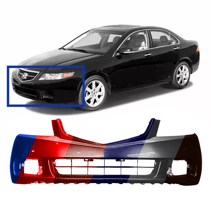 Acura TSX CAPA Certified Front Bumper - AC1000145C