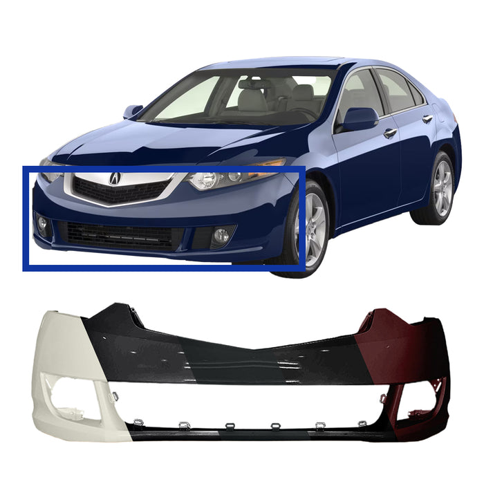 Acura TSX CAPA Certified Front Bumper - AC1000162C