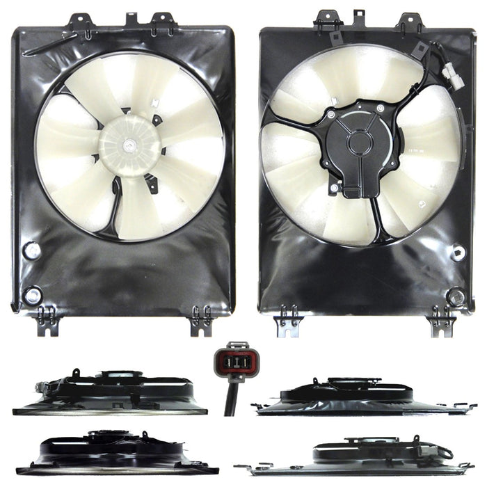 Acura MDX Passenger Side Engine Cooling Fan Assembly Motor/Blade/Shroud Assy - AC3115118
