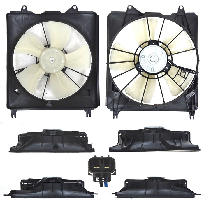 Acura RDX Engine Cooling Fan Assembly Motor/Blade/Shroud Assembly - AC3115121
