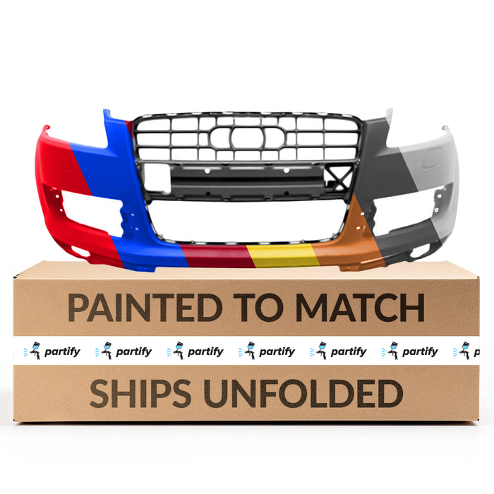 Audi Q7 CAPA Certified Front Bumper W/Spoiler W/H/Lamp Washers W/O Parking Aid - AU1000143C