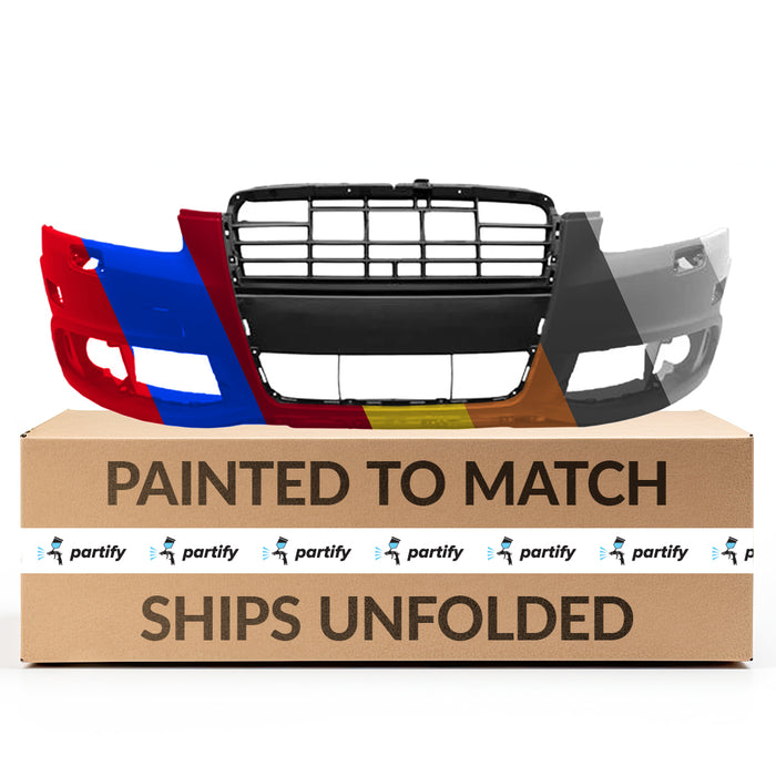 Audi A6 CAPA Certified Front Bumper W/S-Line Pkg W/Headlamp Washers W/Round Fog Lamps - AU1000171C