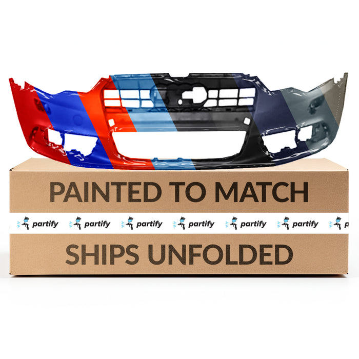 Parachoques delantero OEM para Audi A6 (no S-Line) sin orificios para sensores y con orificios para lavafaros - 4G0807065GRU