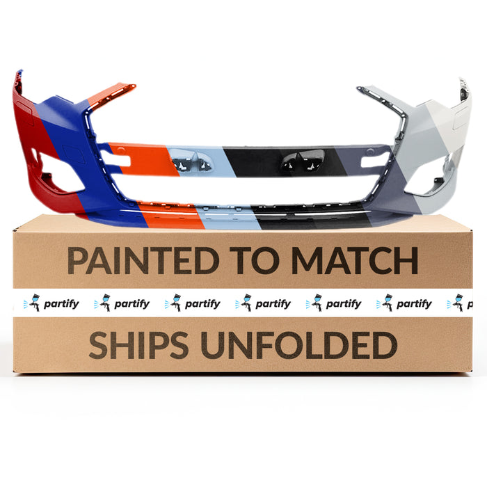 Parachoques delantero Audi A6 Quattro con certificación CAPA, sin orificios para sensores y con orificios para lavafaros - AU1000291C