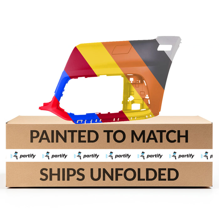 Parachoques delantero del Audi Q5 (lado del conductor) sin orificios para sensores y con orificios para lavafaros - AU1016109