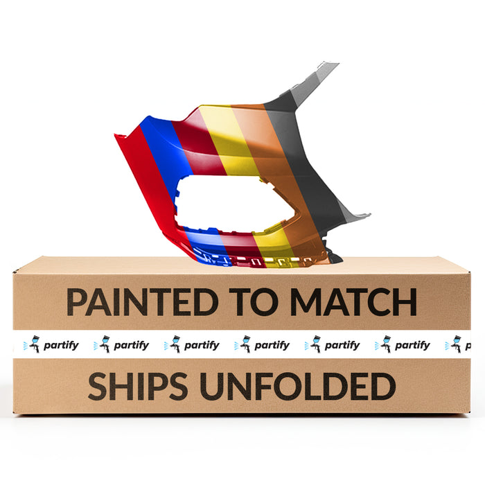 Parachoques delantero del lado del pasajero con certificación CAPA para Audi Q3, sin orificios para sensores ni lavafaros - AU1017114C