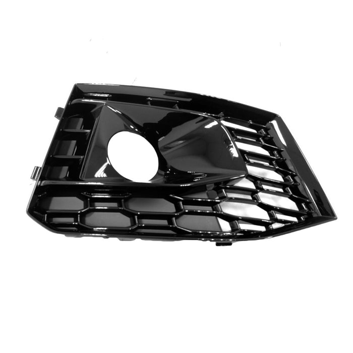 Audi RS5 Front Passenger Side Bumper Insert Outer Grille For Use W/Fog Lamps Glossy - AU1039143