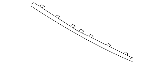 Audi Q3 Center Front Bumper Molding - AU1044104