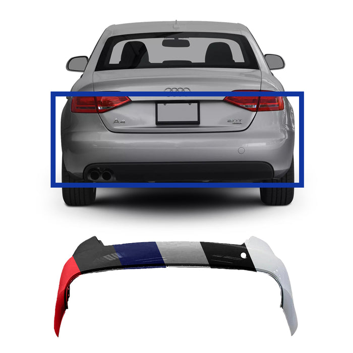 Audi A4 Rear Bumper Without Sensor Holes - AU1100193