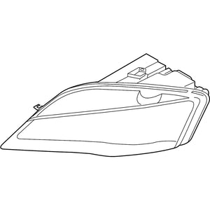 Passenger Side Headlight Lens Housing image