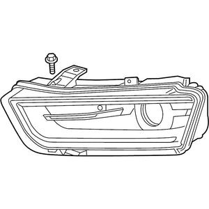 Passenger Side Headlight Lens Housing image