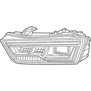 Passenger Side Headlight Lens Housing image