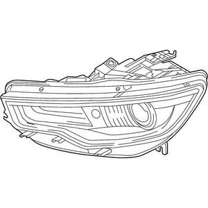 Passenger Side Headlight Lens Housing image