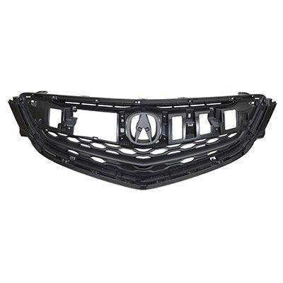 Acura TLX CAPA Certified Grille Matte Black Exc Moulding - AC1200124C