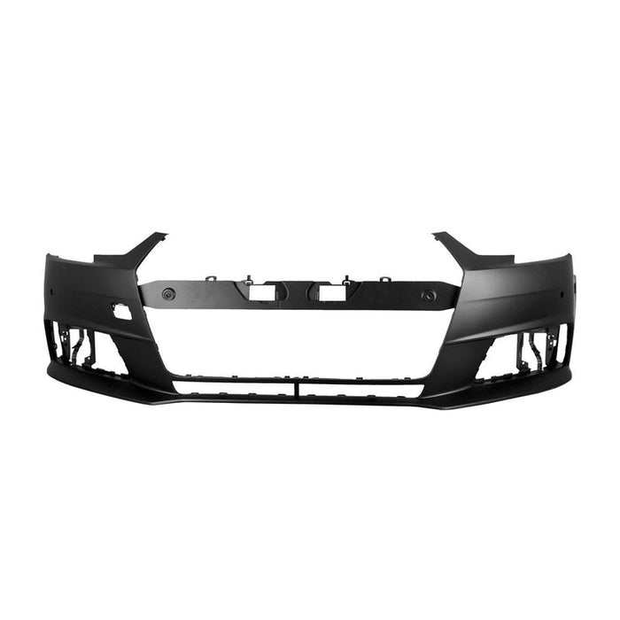 Audi A4 CAPA Certified Front Bumper With Sensor Holes Without Headlight Washer Holes - AU1000236C