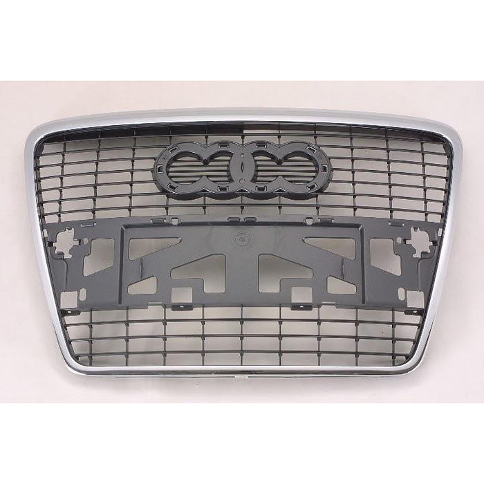 2005-2008 Audi A6 Grille Silver Black Without Sensor - AU1200111-Partify-Painted-Replacement-Body-Parts