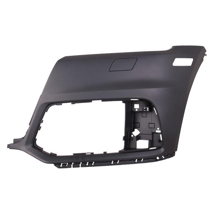 Audi Q5 CAPA Certified Front Driver Side Bumper Without Sensor Holes With Headlight Washer Holes - AU1016109C