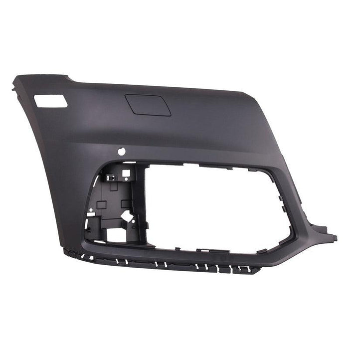 Audi Q5 CAPA Certified Front Passenger Side Bumper With Sensor Holes/Headlight Washer Holes - AU1017110C