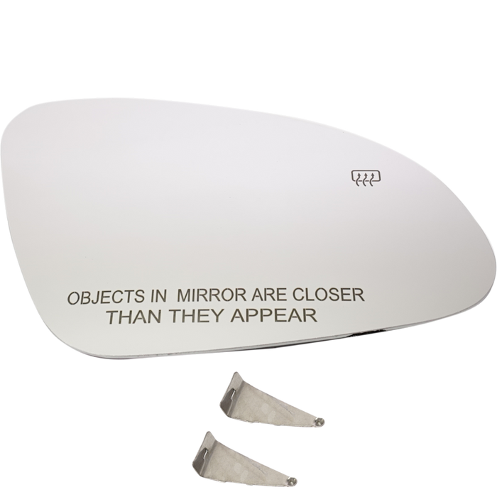 Buick Verano Passenger Side Door Mirror Glass Heated W/O Blind Spot Sensor Flat - GM1325164