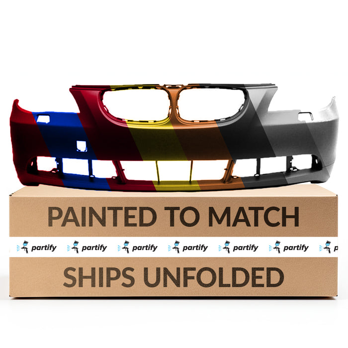 Parachoques delantero BMW Serie 5 sin orificios para sensores y lavafaros, sedán sin paquete M - BM1000154