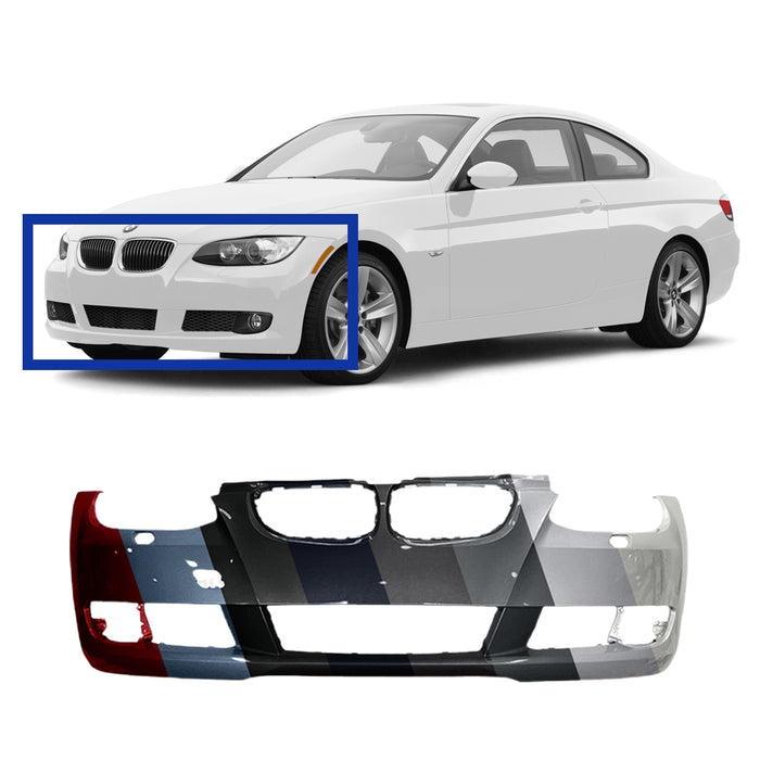 BMW 3-Series Coupe/Convertible Non-M-Package OEM Front Bumper - 51117181308