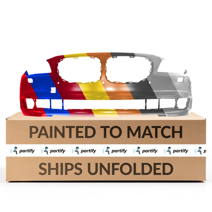 BMW 740i/740Li/750i/750Li/760Li ActiveHybrid/Base/M Sport CAPA Certified Front Bumper F01|F02|F04 W/O M Pkg W/Pdc W/Side View Cameras - BM1000230C