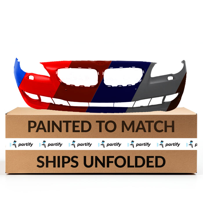 BMW 5 Series Front Bumper With Sensor Holes/Headlight Washer Holes Sedan Without M-Package - BM1000241