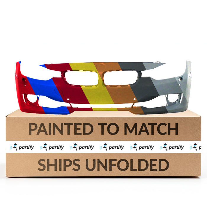 BMW 328i/328i xDrive/335i Front Bumper F30 W/H/Lamp Washer W/Pdc W/Camera W/O M Sport Package Sedan/Wagon - BM1000257