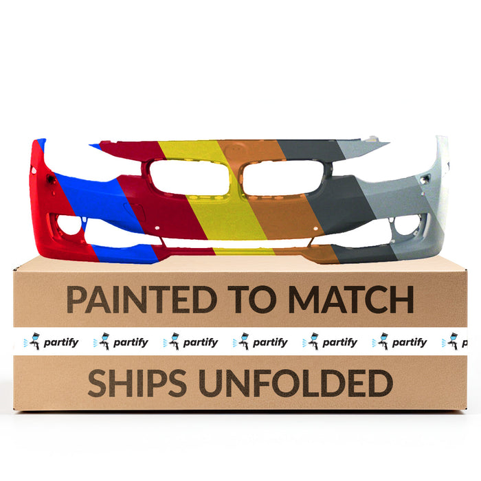 BMW 328i/335i CAPA Certified Front Bumper F30 W/H/Lamp Washer W/Pdc W/Park Assist W/O Camera - BM1000258C