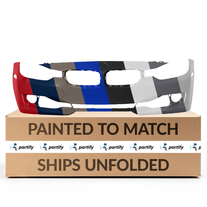BMW 328i/335i CAPA Certified Front Bumper F30 W/O H/Lamp Washer W/O Pdc W/O Park Assist W/O Camera - BM1000266C
