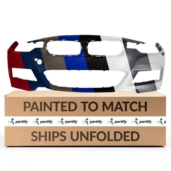 BMW 330E CAPA Certified Front Bumper Without Sensor Holes With Headlight Washer Holes Sedan With M-Package - BM1000290C