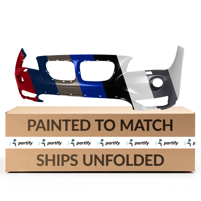 BMW X1 Front Upper Bumper With Headlight Washer Holes Without M-Package - BM1000321