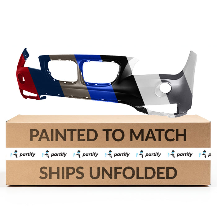 Parachoques delantero superior BMW X1 con certificación CAPA, sin orificios para lavafaros y sin paquete M - BM1000322C