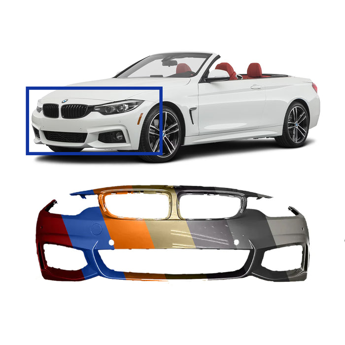 BMW 428I Front Bumper W/O Sensor Holes Convertible With M-Package - BM1000338