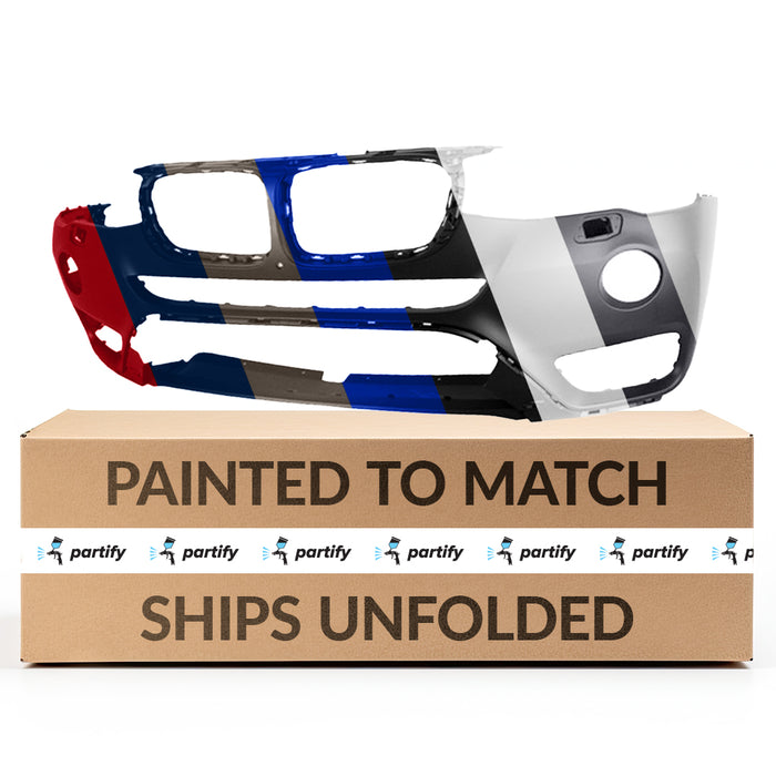 BMW X3 CAPA Certified Front Bumper With Sensor Holes/Fog Light Washer Holes Without M-Package - BM1000354C