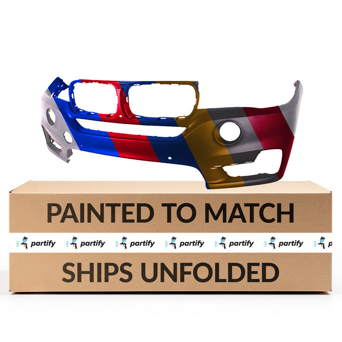 BMW X5 CAPA Certified Front Bumper F15 W/O H/L/W W/O P/A W/S/V W/Led F/L W/O M Sport Package - BM1000393C