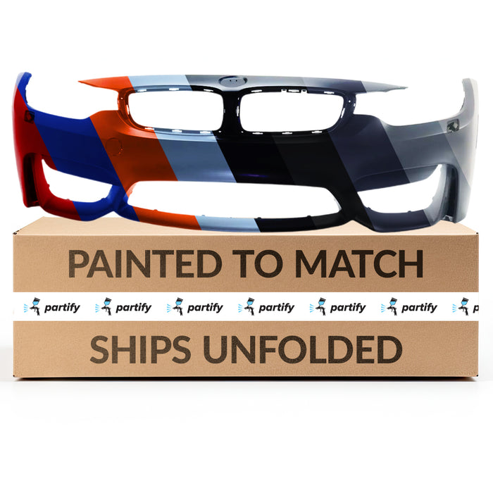 Parachoques delantero BMW M3 con certificación CAPA, sin orificios para sensores y con orificios para lavafaros - BM1000409C