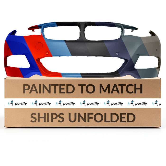 New BMW 3 Series Gran Turismo CAPA Certified Front Bumper With Sensor Holes With Surround View & Without Washer Holes - BM1000431C