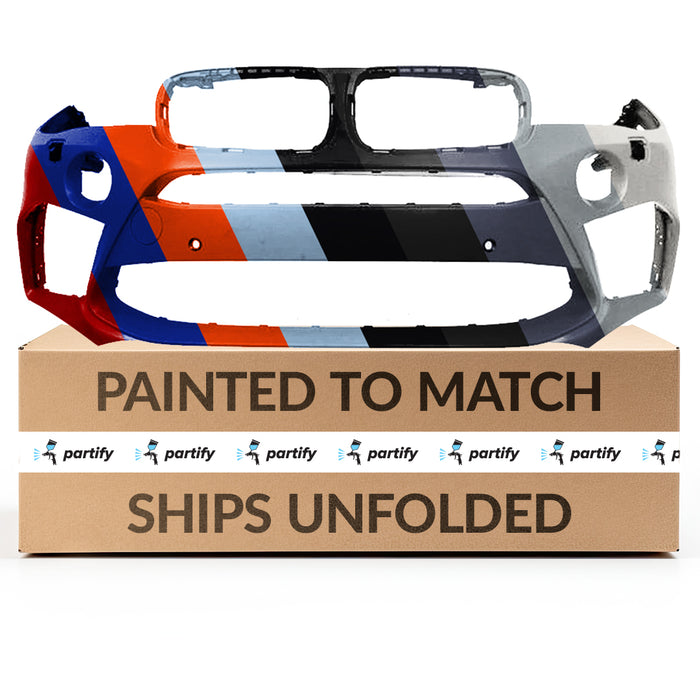 Parachoques delantero BMW X5 con orificios para sensores y lavafaros - BM1000435