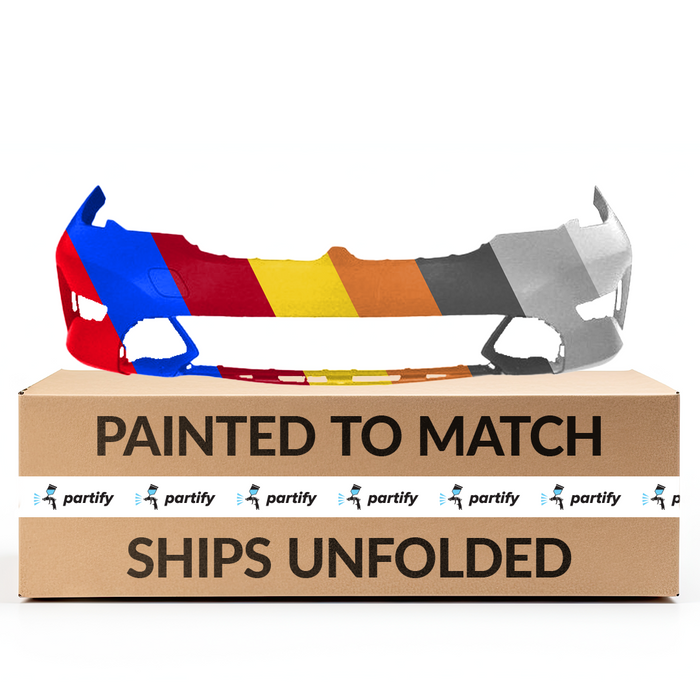 BMW 3-Series Sport/Luxury 330e/330i Sedan CAPA Certified Front Bumper Without M-Package & Without Sensor Holes & Without PDC Holes - BM1000518C