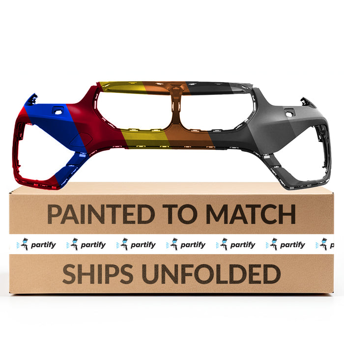 Parachoques delantero BMW X1 sin paquete M, con orificios para lavafaros y 2 orificios para sensores - BM1000537